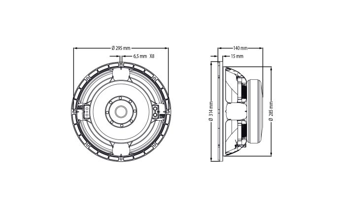Musiaudio | Alto-falante 12 Polegadas 800W RMS 8 Ohms - ATK
