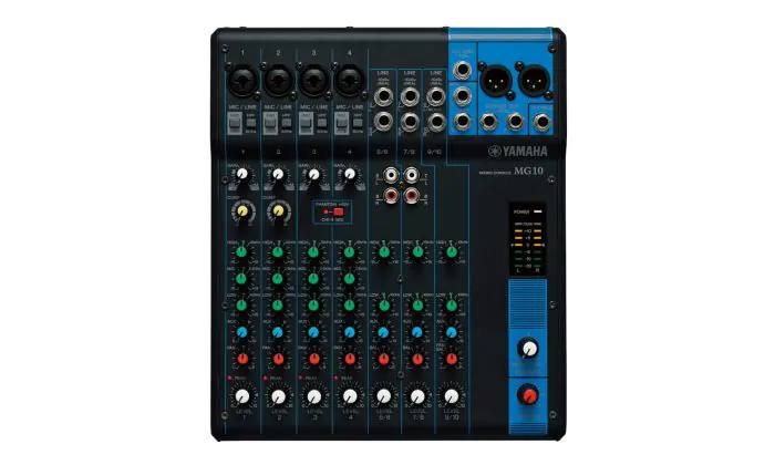 Musiaudio | Mesa de Som Analógica de Mixer 10 Canais Yamaha MG10