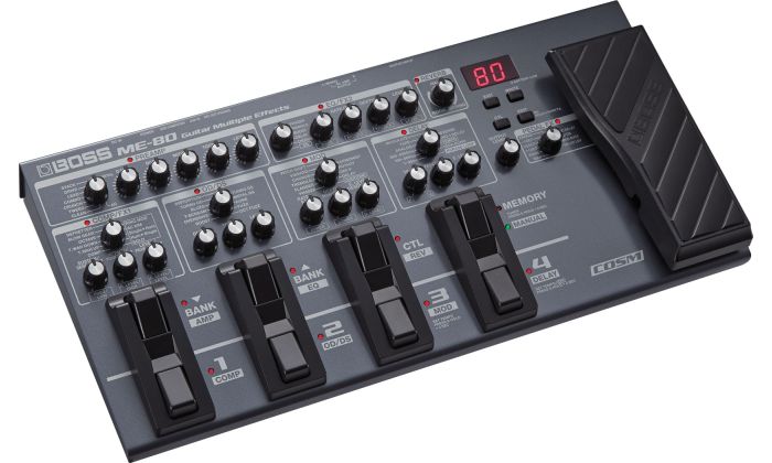 ギター BOSS ME-80 Pedaleira Roland Boss ME-80 - A melhor opção para efeitos de guitarra