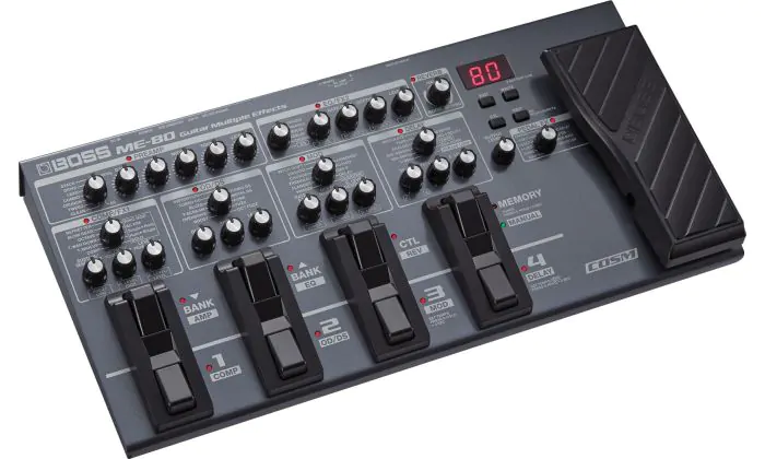 ギター BOSS ME-80 Musiaudio | Pedaleira Multiefeitos para Guitarra BOSS ME-80