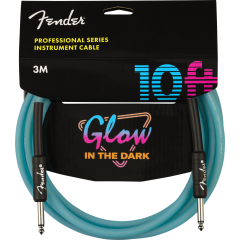 Cabo para Instrumento FENDER PRO GLOW IN THE DARK 3.0M Blue
