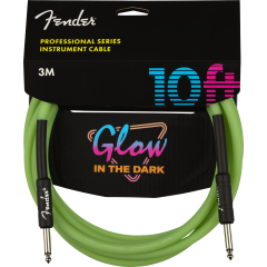 Cabo para Instrumento FENDER PRO GLOW IN THE DARK 3.0M Green