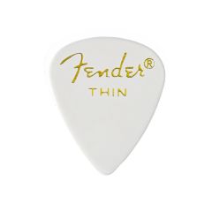 Pack Palheta FENDER 351 SHAPE CLASSIC CELLULOID THIN White - 06 UNIDADES