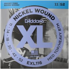 Cordas Para Guitarra D'Addario XL Nickel Wound EXL116 .011-.052 Híbrida