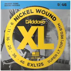 Cordas Para Guitarra D'Addario XL Nickel Wound EXL125 .009-.046 
