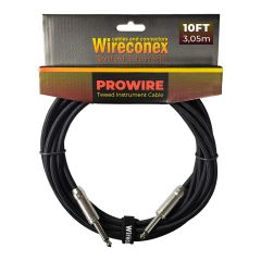 Cabo para Instrumento Wireconex Pro Wire WCI-BK P10 x P10 Tweed Preto - 10 ft / 3,05 m