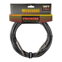 Cabo para Instrumento Wireconex Pro Wire WCI-BS-S P10 x P10 Tweed Preto e Prata - 10 ft / 3,05 m