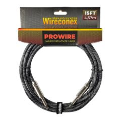 Cabo para Instrumento Wireconex Pro Wire WCI-BS-S P10 x P10 Tweed Preto e Prata - 15 ft / 4,57 m