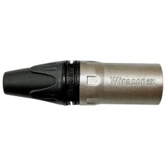 WC 1013 ML BK NI - Conector  XLR Macho Linha 3 polos  -  WIRECONEX