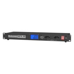 Distribuidor de AC com 8 Saídas e Medidor Digital Wireconex WPD8D Preto